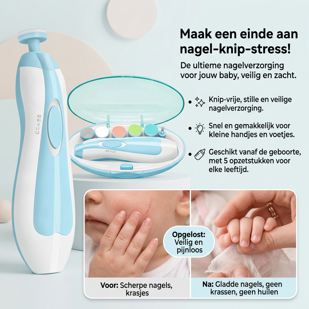 NailCare Pro™ | veilige verzorging voor de kleinste vingertjes