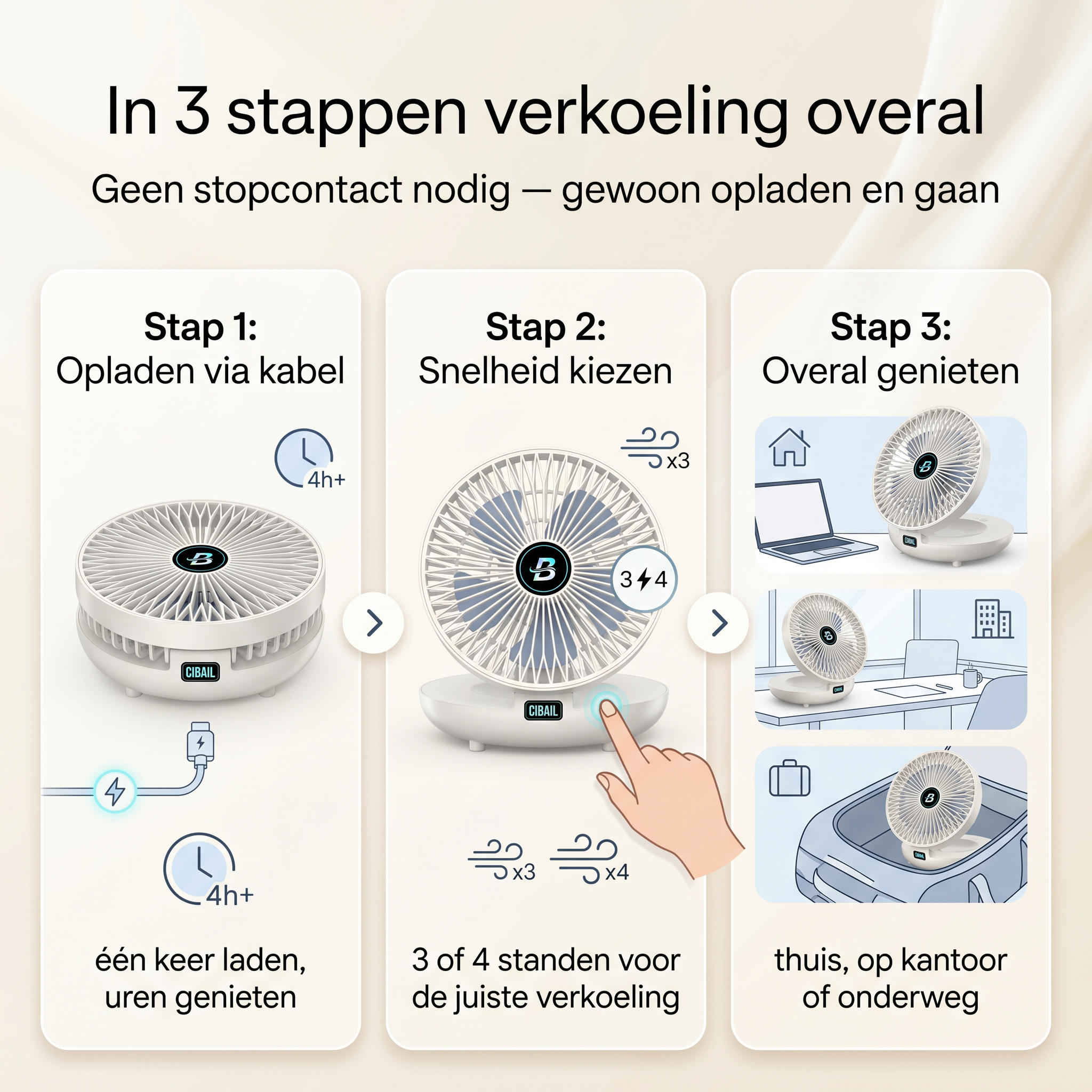CoolBreeze™ - Verkoeling waar jij bent. Altijd.