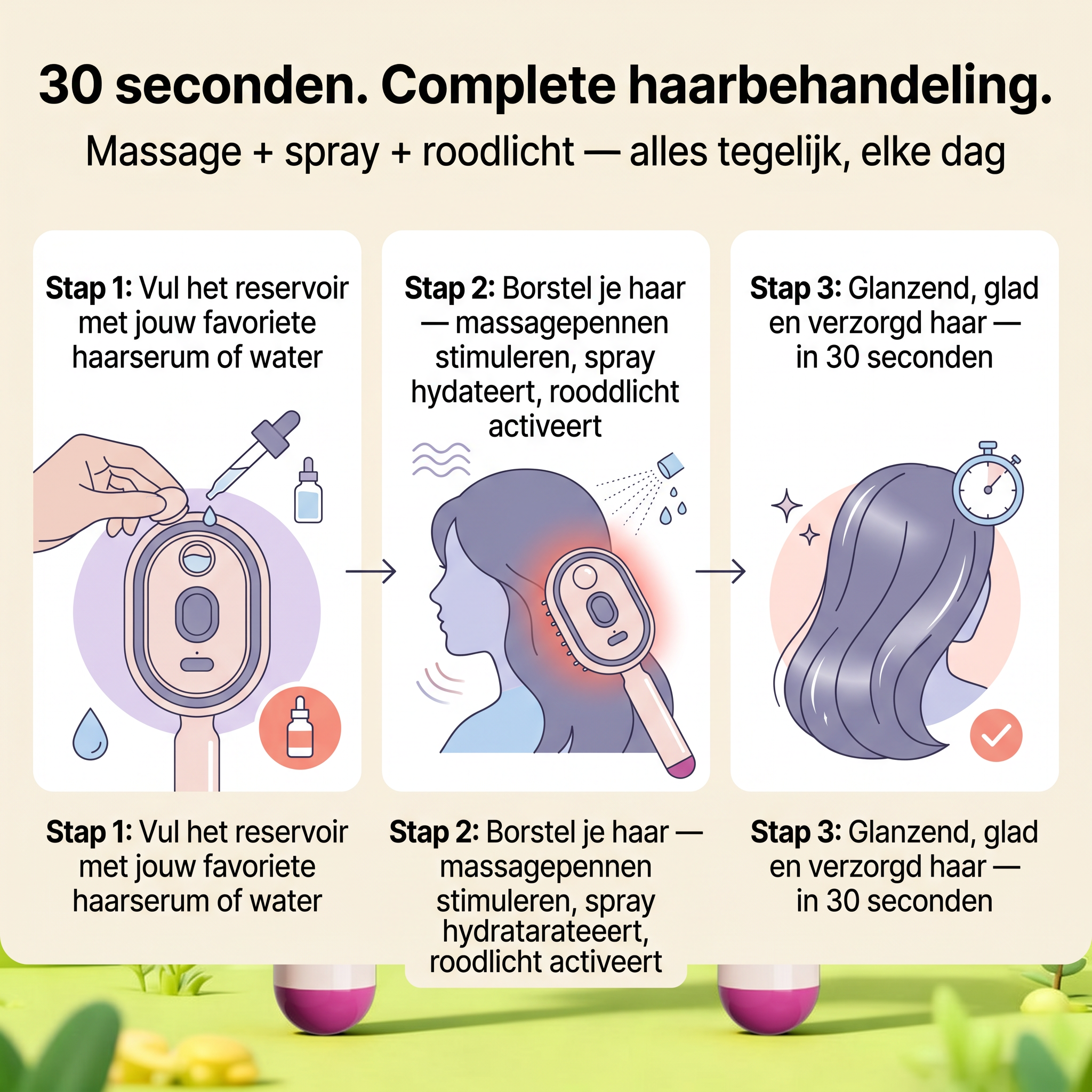 GlowBrush™ - Salon resultaat. Thuis gemak. Elke dag.