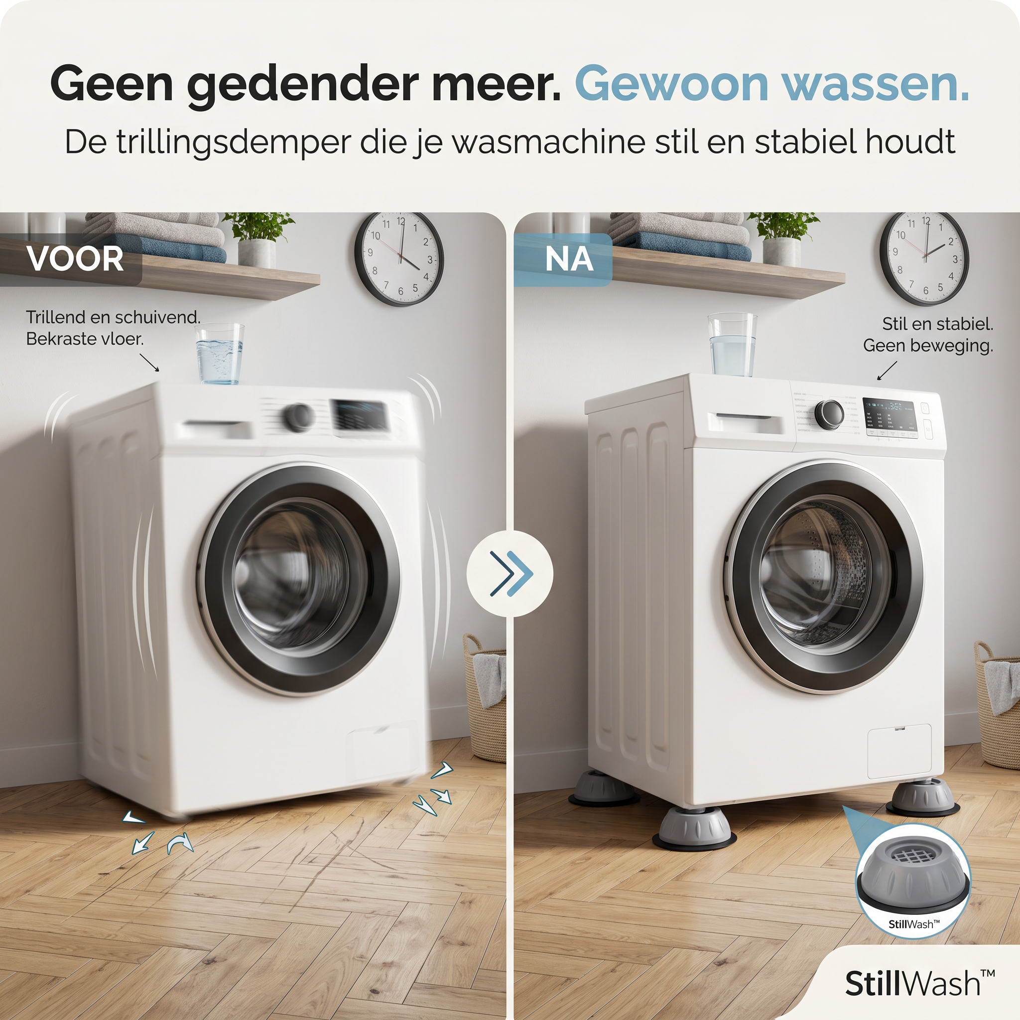 StillWash™ - Geen gedender meer. Gewoon wassen.