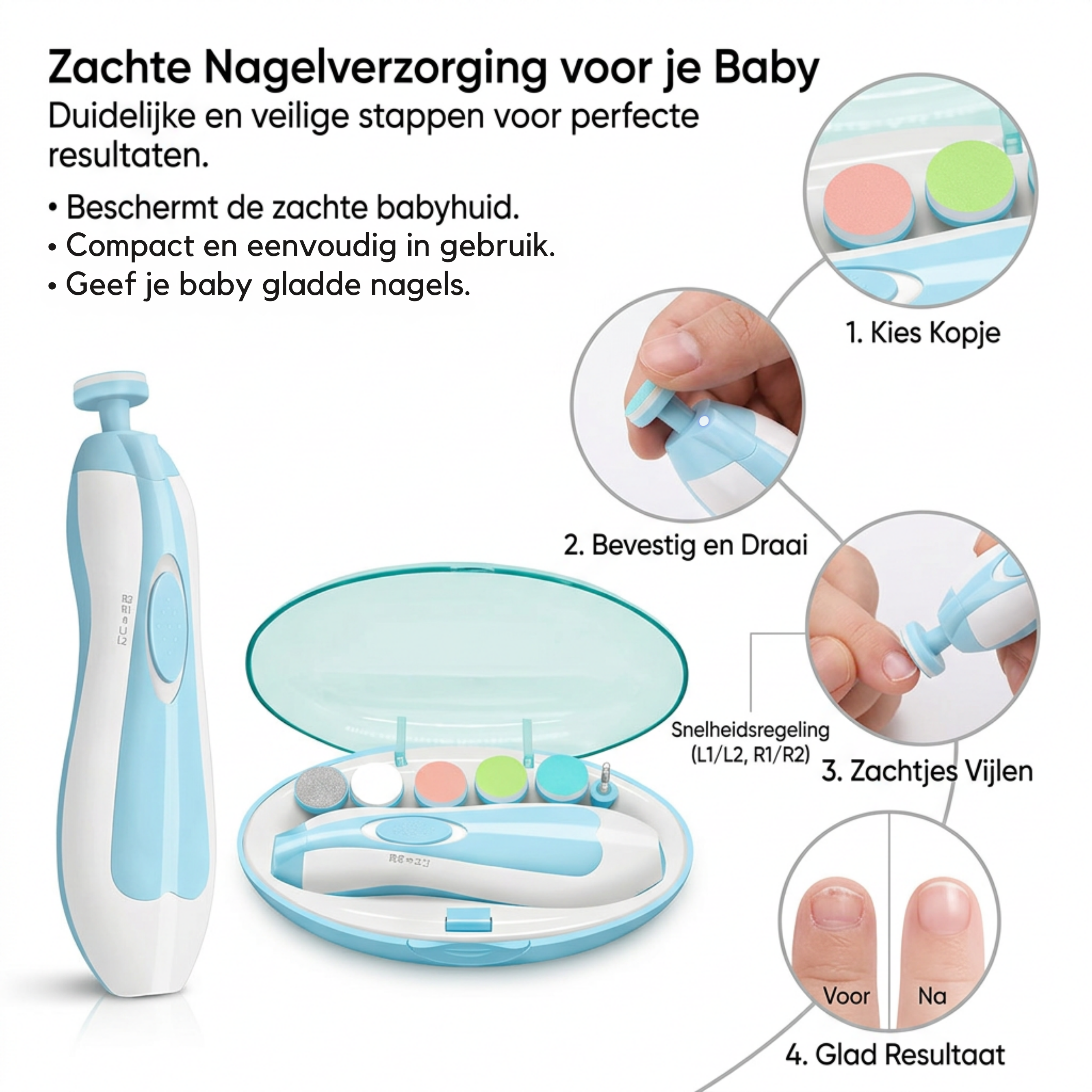 NailCare Pro™ | veilige verzorging voor de kleinste vingertjes