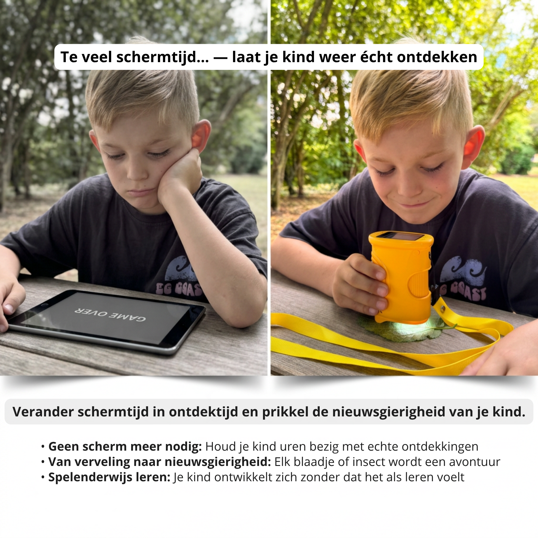 Avonturen Microscoop - Minder schermtijd, meer ontdekken🔍