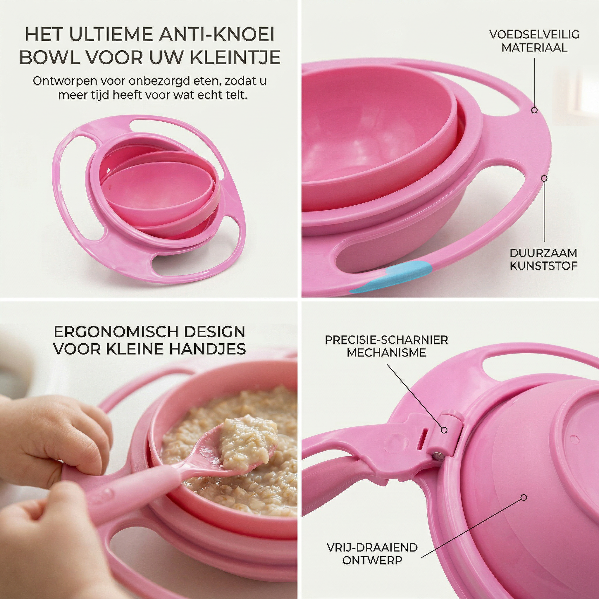 NoSpill™ – Nooit meer knoeien, nooit meer stress