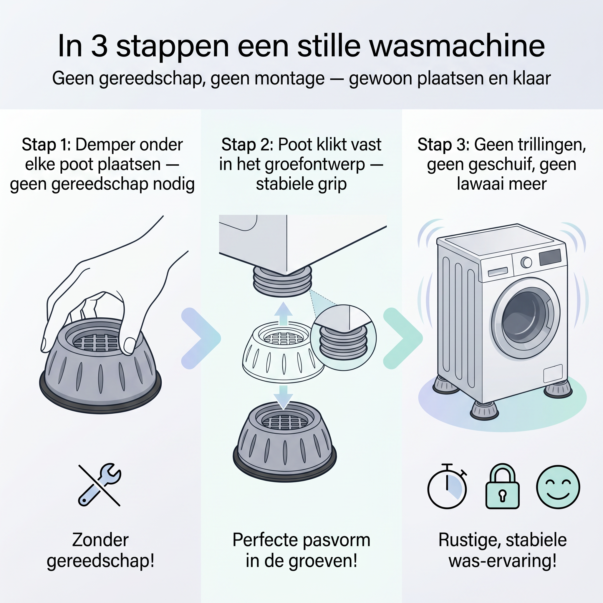 StillWash™ - Geen gedender meer. Gewoon wassen.