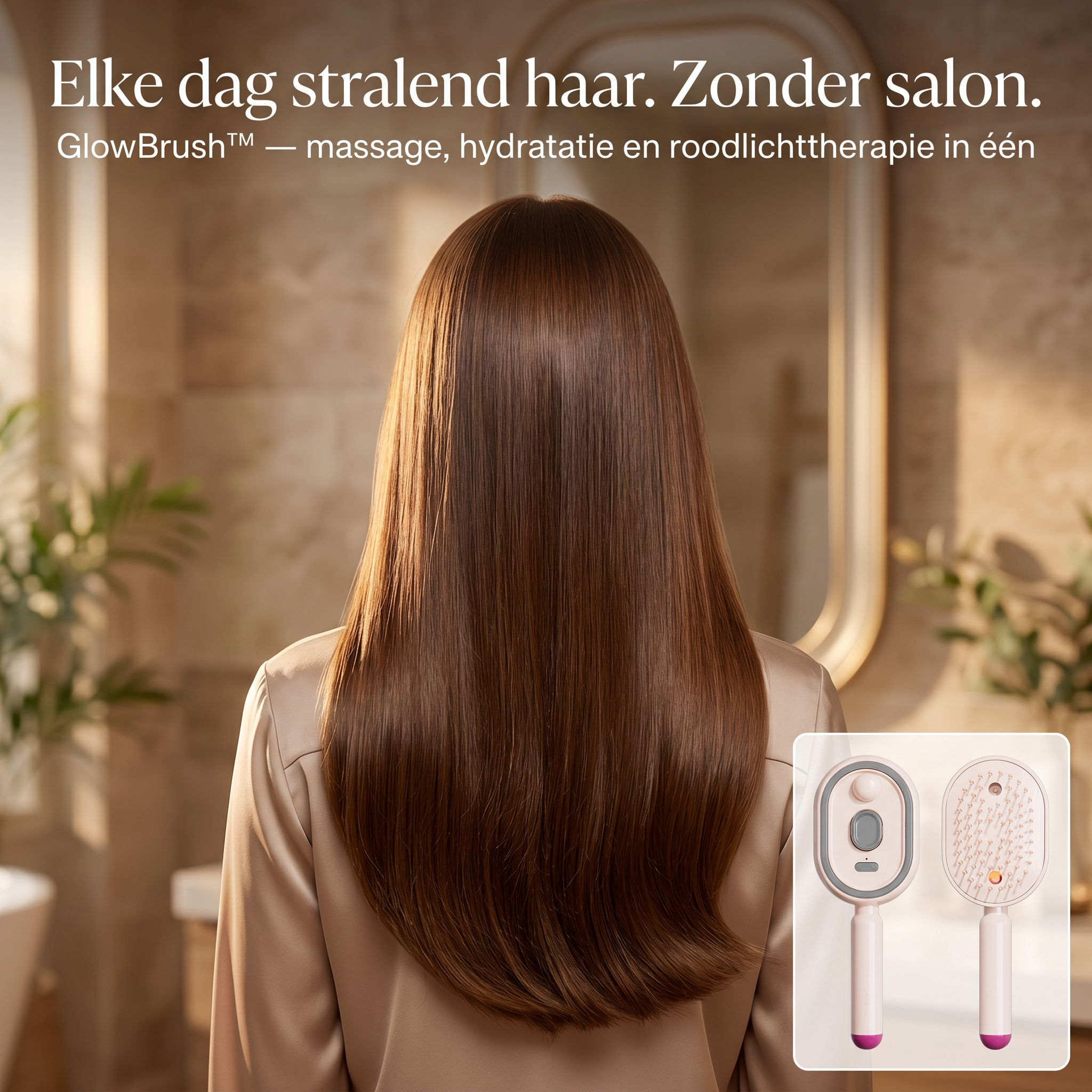 GlowBrush™ - Salon resultaat. Thuis gemak. Elke dag.